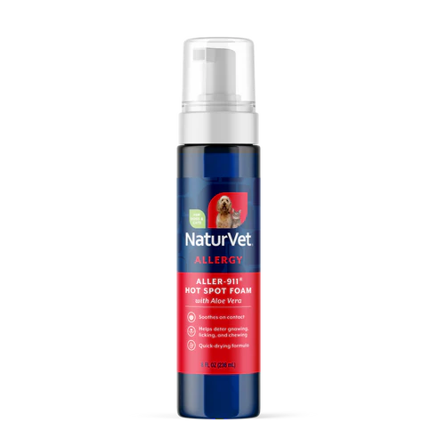 NaturVet  Aller-911 Hot Spot Foam For Dogs & Cats, 8-oz