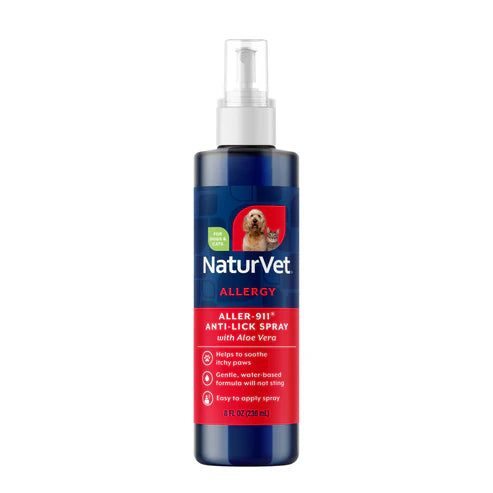 NaturVet Aller-911 Anti-Lick 8-oz, Paw Spray