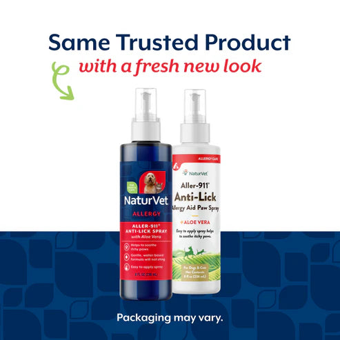 NaturVet Aller-911 Anti-Lick 8-oz, Paw Spray