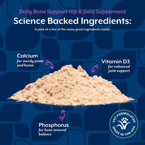 Daily Bone Support Powder (formerly Calcium-Phosphorus), 1-lb Jar, Dog Supplement