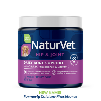 Daily Bone Support Powder (formerly Calcium-Phosphorus), 1-lb Jar, Dog Supplement