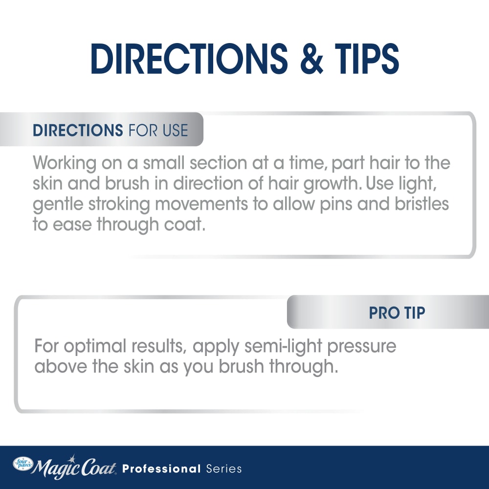 Four Paws Magic Coat Professional Series Self-Cleaning Slicker Brush