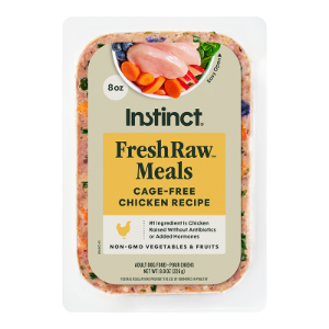Instinct FreshRaw Meals Cage-Free Chicken Recipe, Frozen Raw Dog Food, Meal