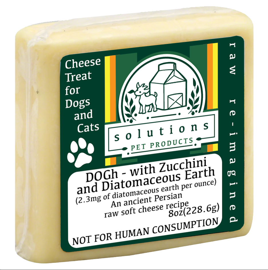Solutions Pet Products DOGh - with Zucchini & Diatomaceous Earth, Frozen Raw Dog Supplement, 8-oz