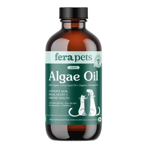 Fera Pets Algae Oil Omega-3, 6, 9 For Dogs and Cats, Pet Supplement, 8-oz