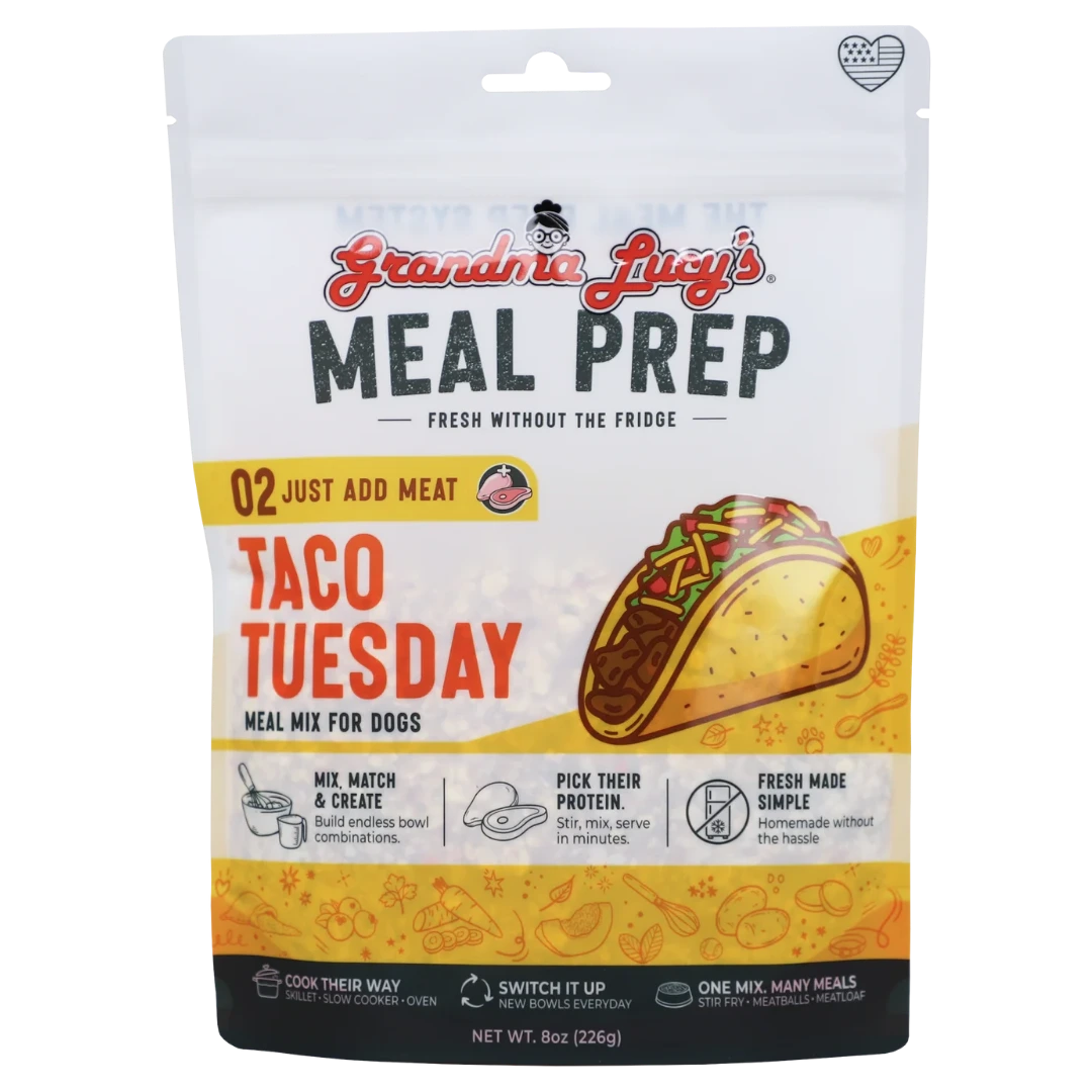 Grandma Lucy's Meal Prep Taco Tuesday, Freeze-Dried Dog Food, 8-oz Bag
