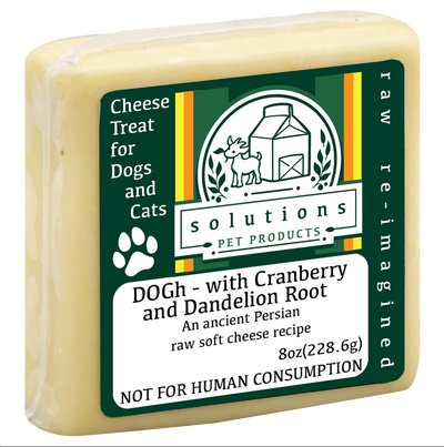 Solutions Pet Products DOGh - with Cranberry & Dandelion Root, Frozen Raw Dog Supplement, 8-oz
