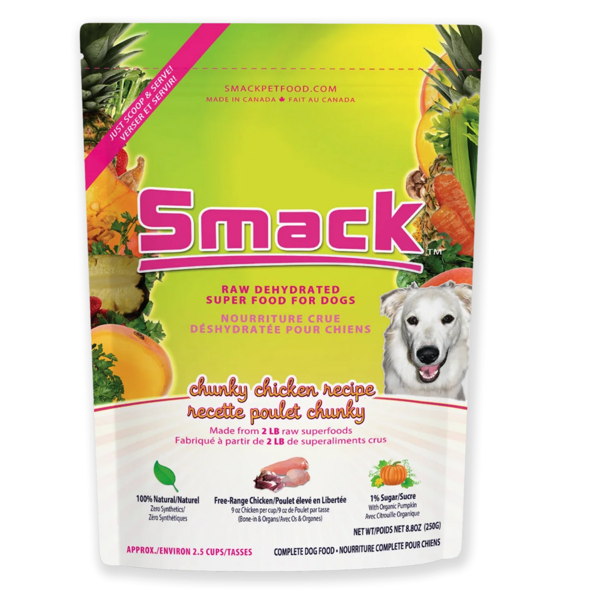 Smack Chunky Chicken, Dehydrated Dog Food