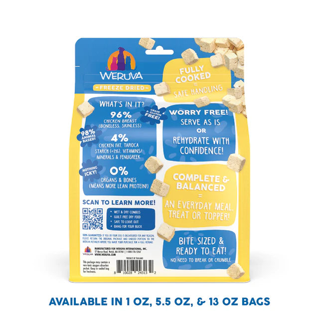 Weruva Paw Lickin Chicken Freeze-Dried Dog Food