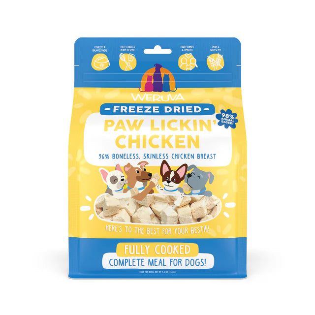 Weruva Paw Lickin Chicken Freeze-Dried Dog Food