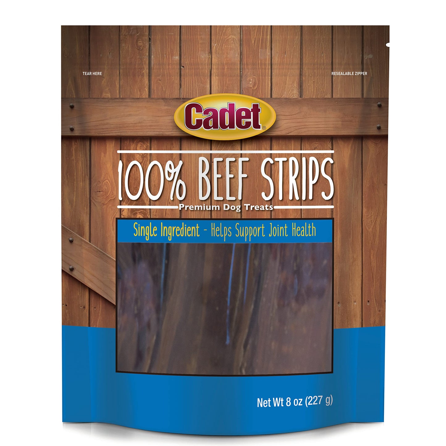 Cadet Butcher Beef Strips 8-oz, Dog Chew