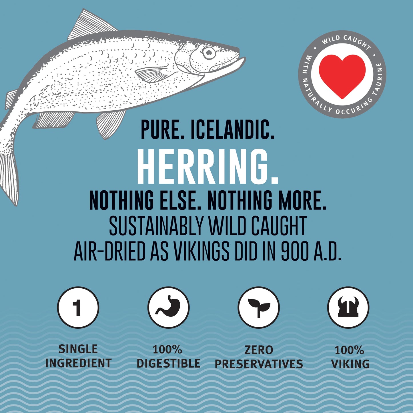Icelandic+ Herring Whole Fish Dog Treats, 3-oz Bag