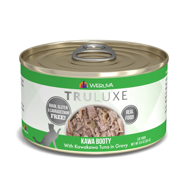 Weruva TruLuxe Kawa Booty Kawakawa Tuna in Gravy, Wet Cat Food, 3-oz Case of 24