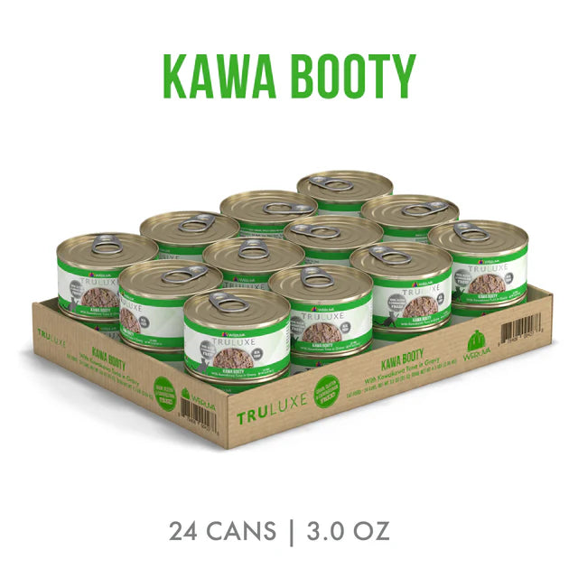 Weruva TruLuxe Kawa Booty Kawakawa Tuna in Gravy, Wet Cat Food, 3-oz Case of 24