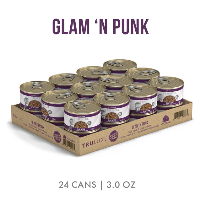 Weruva Truluxe Glam 'N Punk Lamb & Dick in Gelee, Wet Cat Food, 3-oz Case of 24