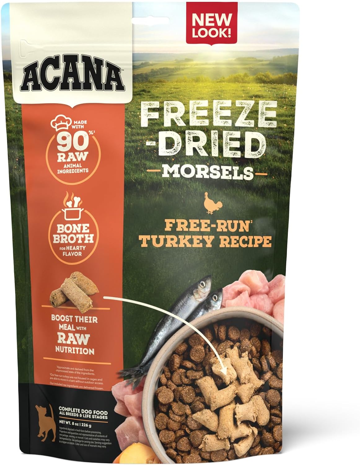 Acana Freeze-Dried Turkey Morsels 8-oz, Freeze-Dried Dog Food