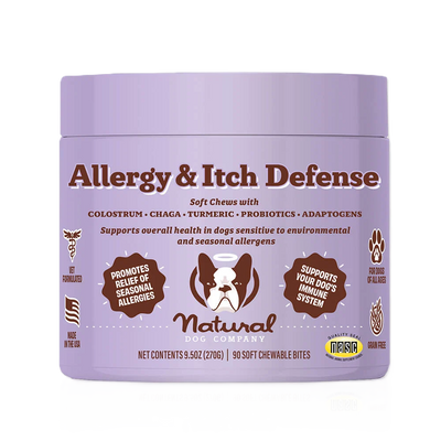 Natural Dog Company Dog Allergy & Itch Defense, 90-Count, Dog Supplement