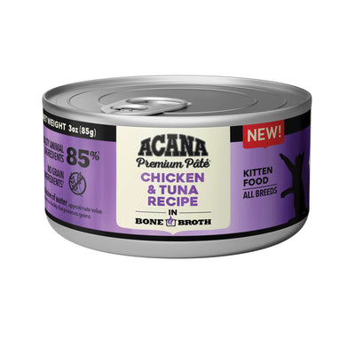 Acana Kitten Chicken & Tuna in Broth, Wet Cat Food, 3-oz Case Of 24