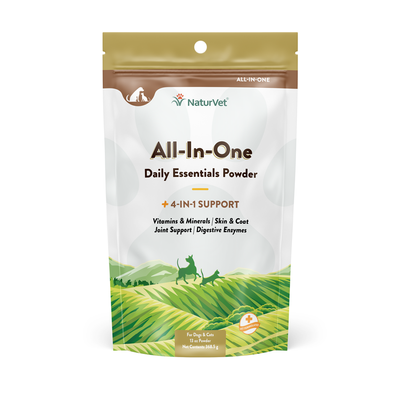 NaturVet All In One Powder Supplement For Dogs And Cats, 13-oz Bag
