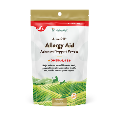 Naturvet Aller-911® Advanced Allergy Aid Formula Powder For Dogs And Cats, 9-oz