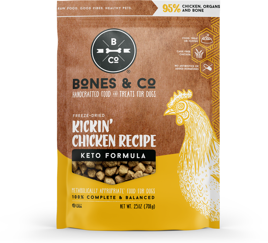Bones & Co Kickin' Chicken Recipe 12-oz, Freeze-Dried Dog Food