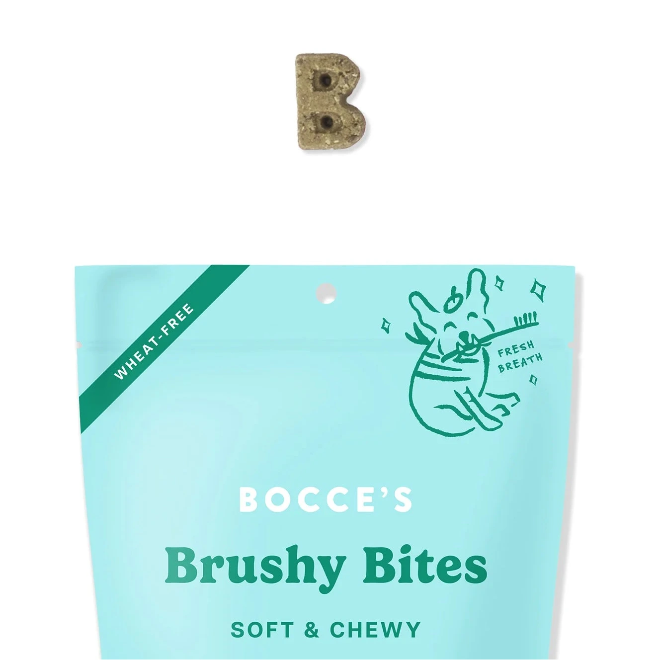 Bocce's Bakery Brushy Bites Soft & Chewy, Dog Treats, 6-oz Bag