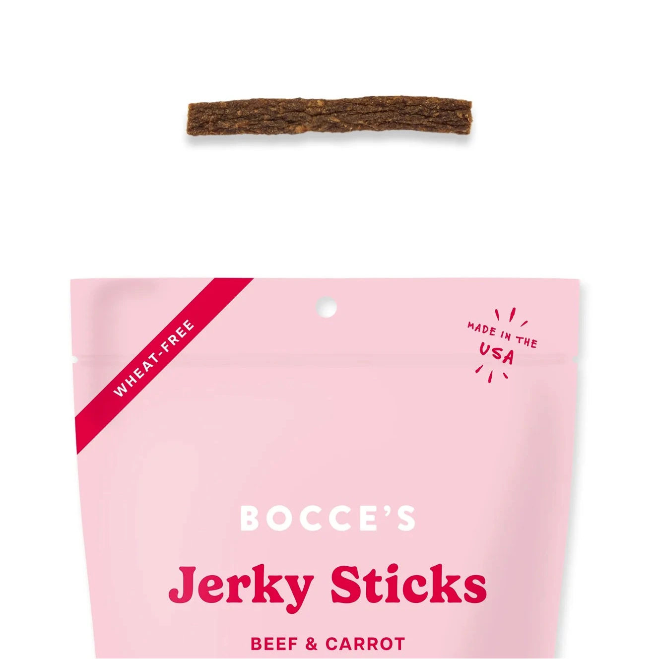 Bocce's Bakery Grazers Beef & Carrot Jerky Sticks, Dog Treats, 4-oz Bag