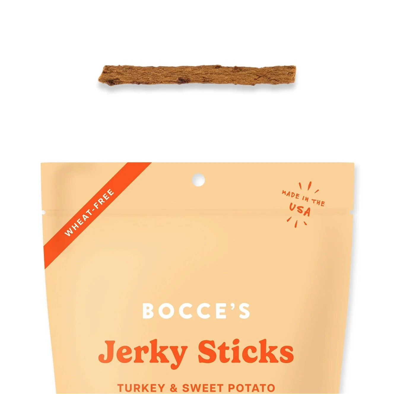 Bocce's Bakery Grazers Turkey & Sweet Potato Jerky Sticks, Dog Treats, 4-oz Bag