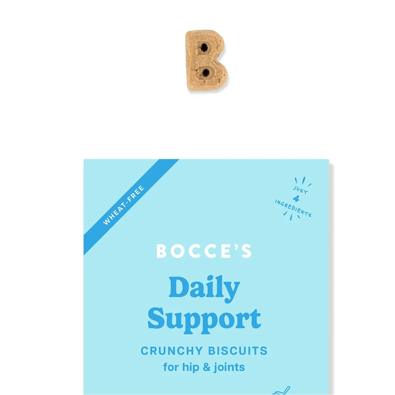 Bocce's Bakery Hip Biscuits, Biscuit Dog Treats, 12-oz Bag