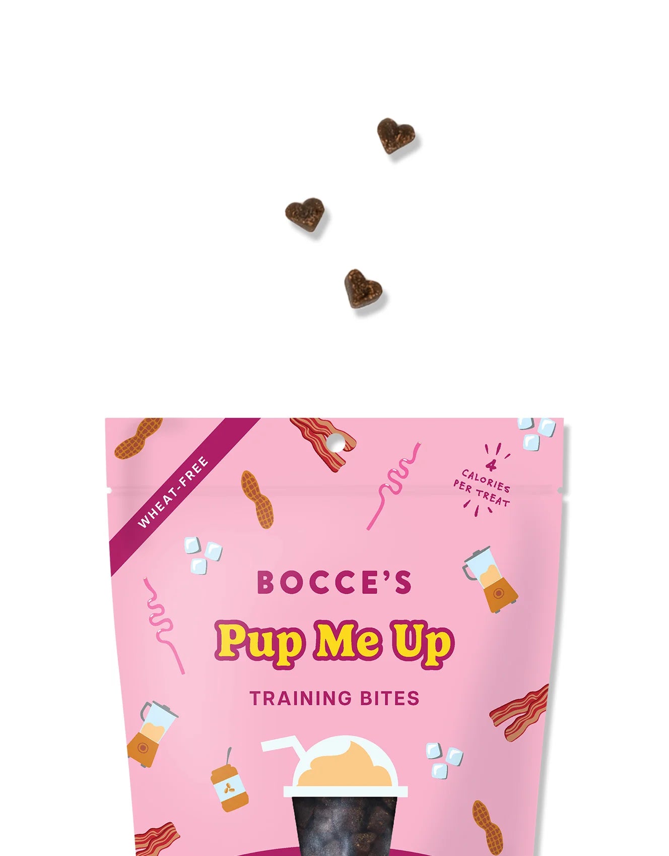 Bocce's Bakery Pup Me Up Shake Training Bites, Dog Treats, 6-oz Bag