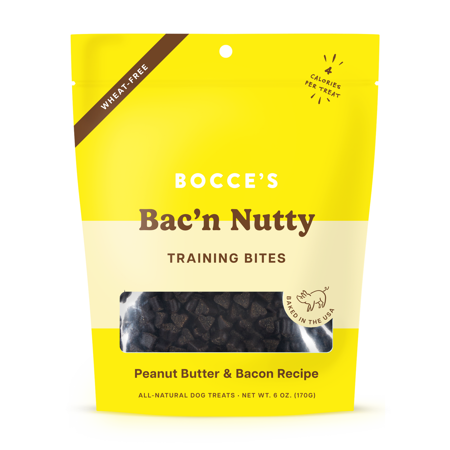Bocce's Bakery Bac N Nutty Training Bites 6-oz, Dog Treat