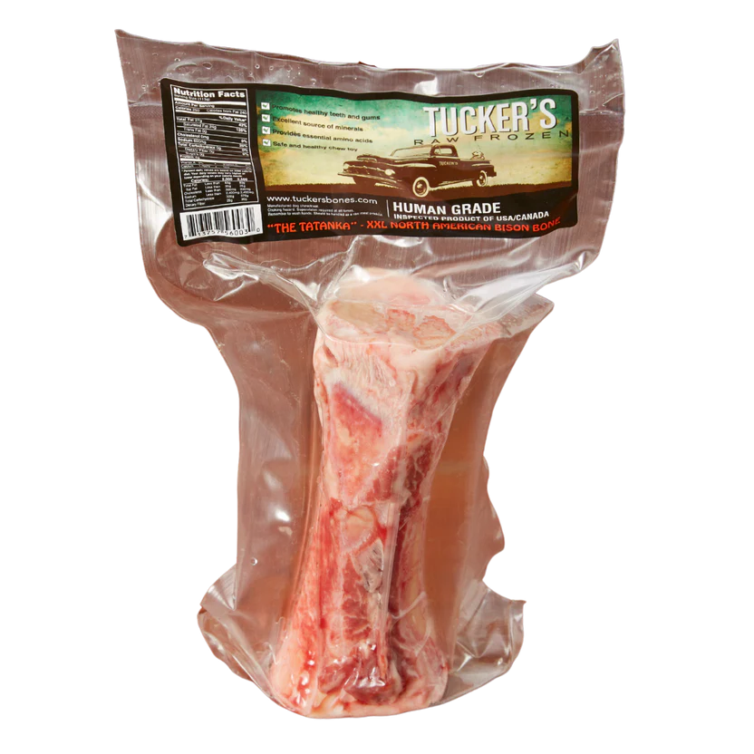 Tucker's Frozen Raw Bison Bones, Frozen Raw Dog Chew