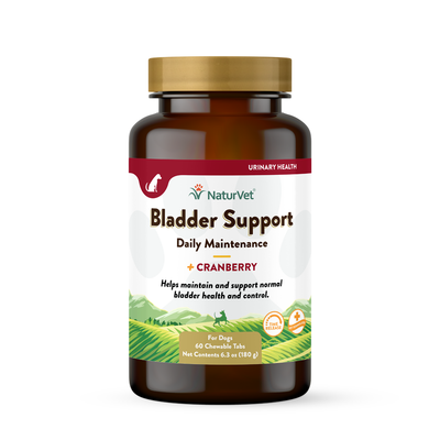 NaturVet Bladder Support Chewable Tablets 60-Count, Dog Supplement
