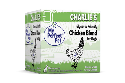 My Perfect Pet Charlie’s Glycemic Friendly Chicken Blend 4-lb, Gently Cooked Dog Food