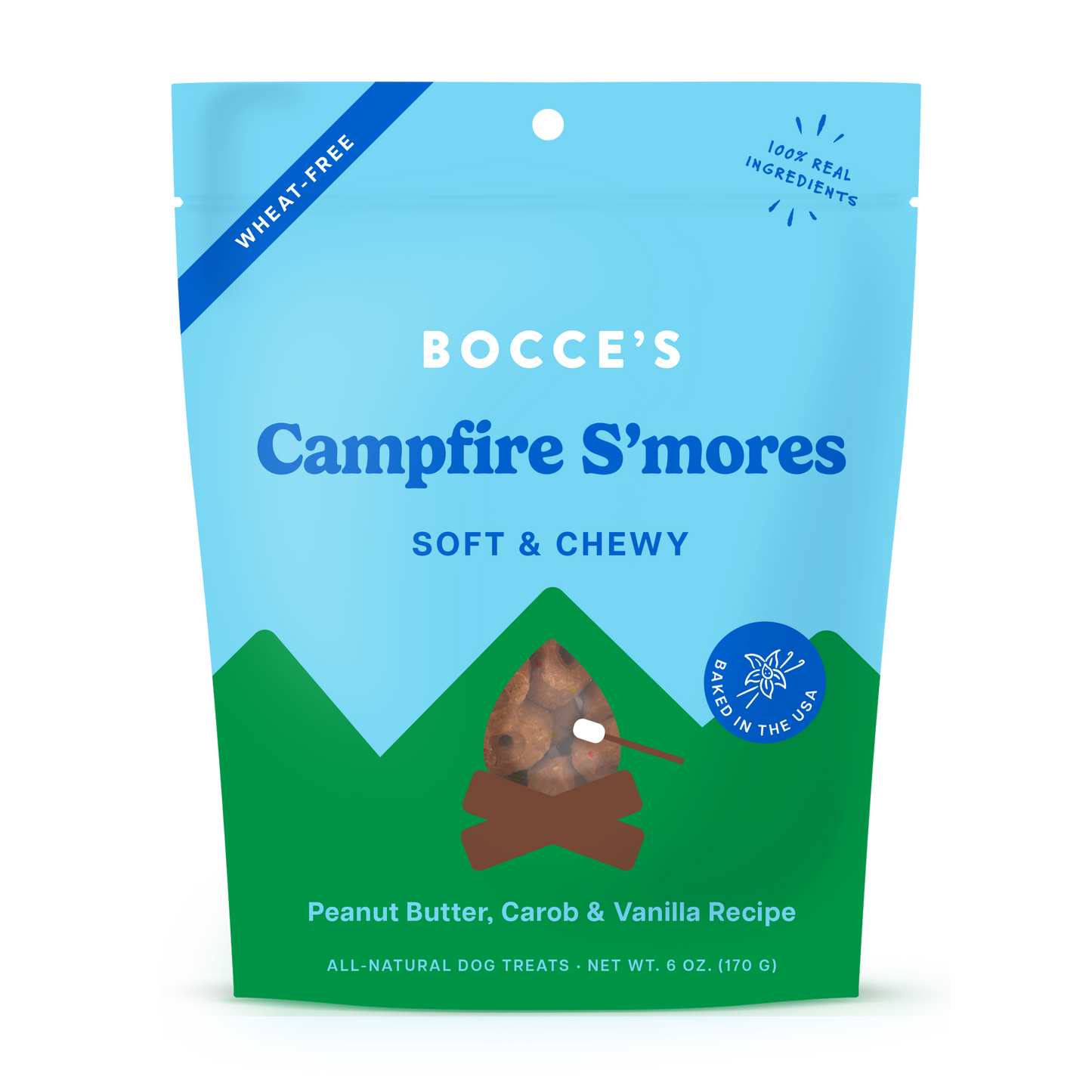 Bocce's Bakery Campfire S'mores Soft & Chewy 6-oz, Dog Treat