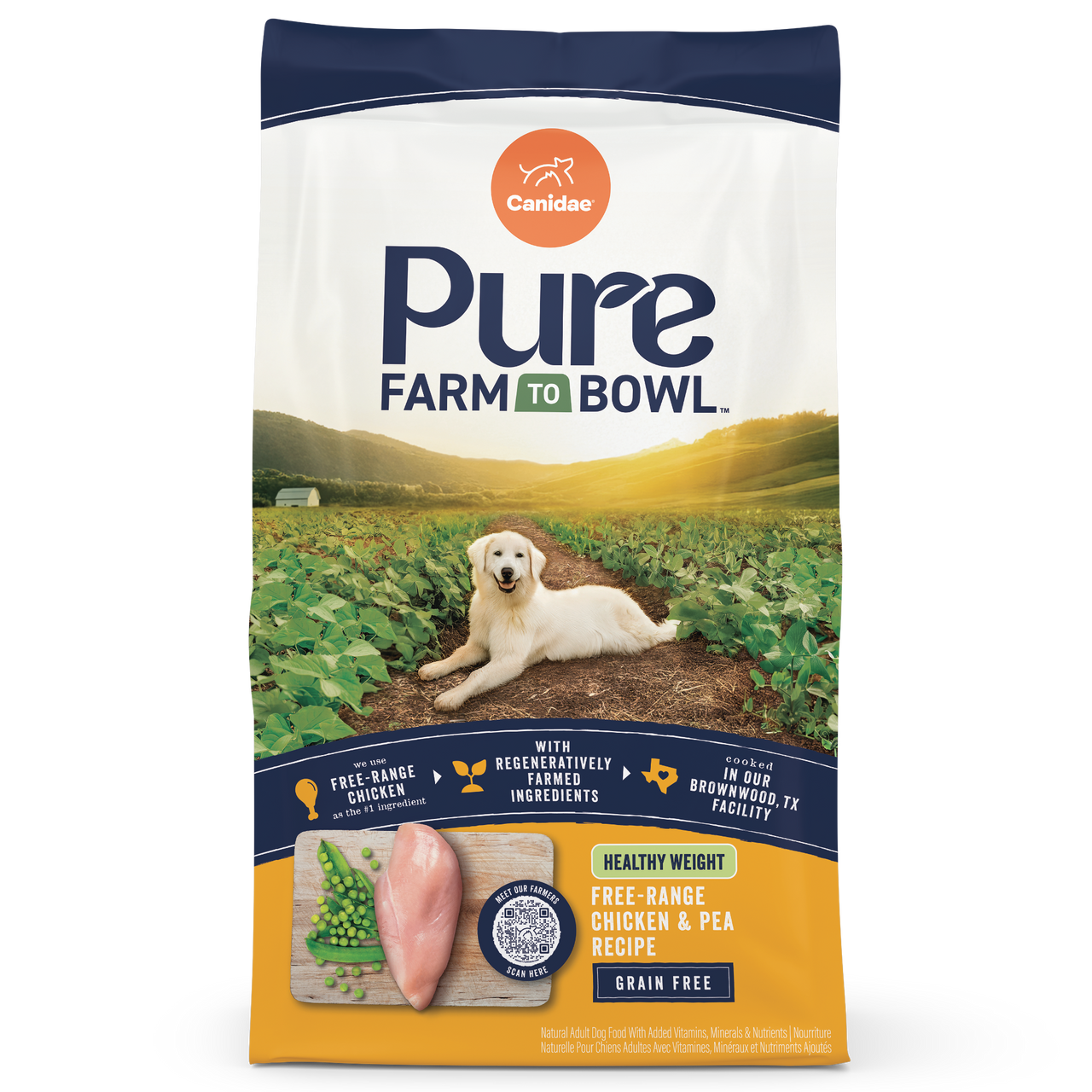 Canidae Pure Grain Free Adult Healthy Weight Chicken Dry Dog Food, 24-lb Bag