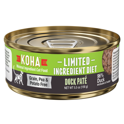 Koha Limited Ingredient Diet Duck Pâté, Wet Cat Food, 3-Oz Case Of 24