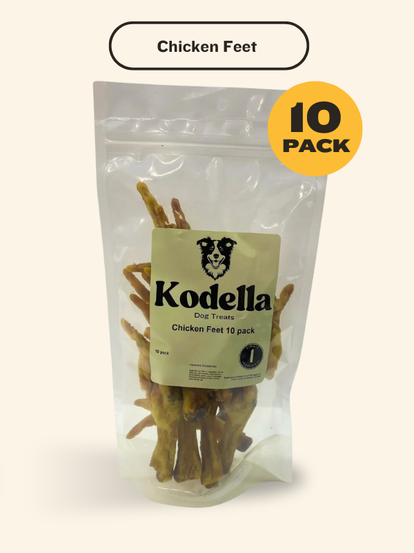 Kodella Chicken Feet 10-Pack, Dog Chew
