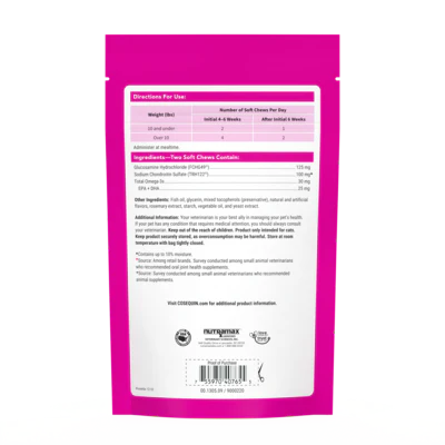 Cosequin Hip & Joint Soft Chews 60-Count, Cat Supplement
