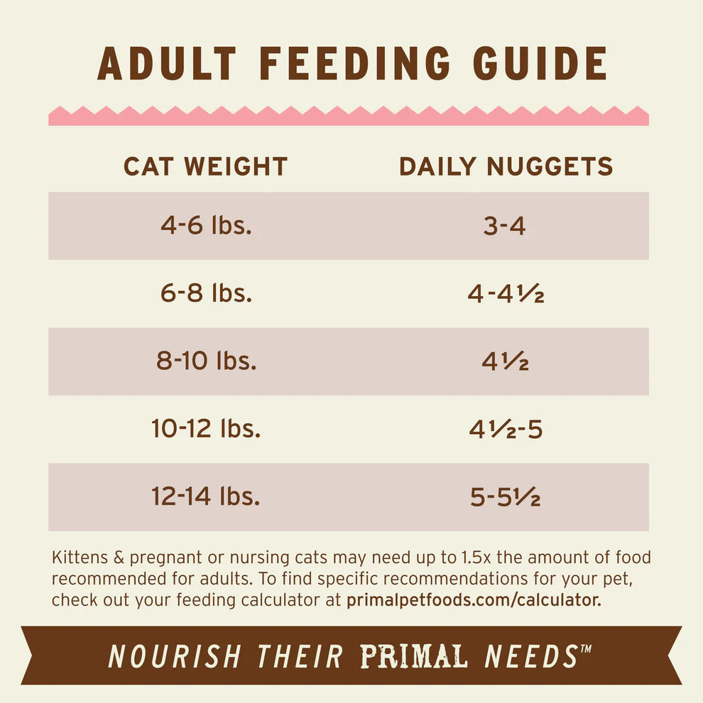 Primal Frozen Raw Nuggets Chicken & Salmon Cat Food, 3-lb Bag