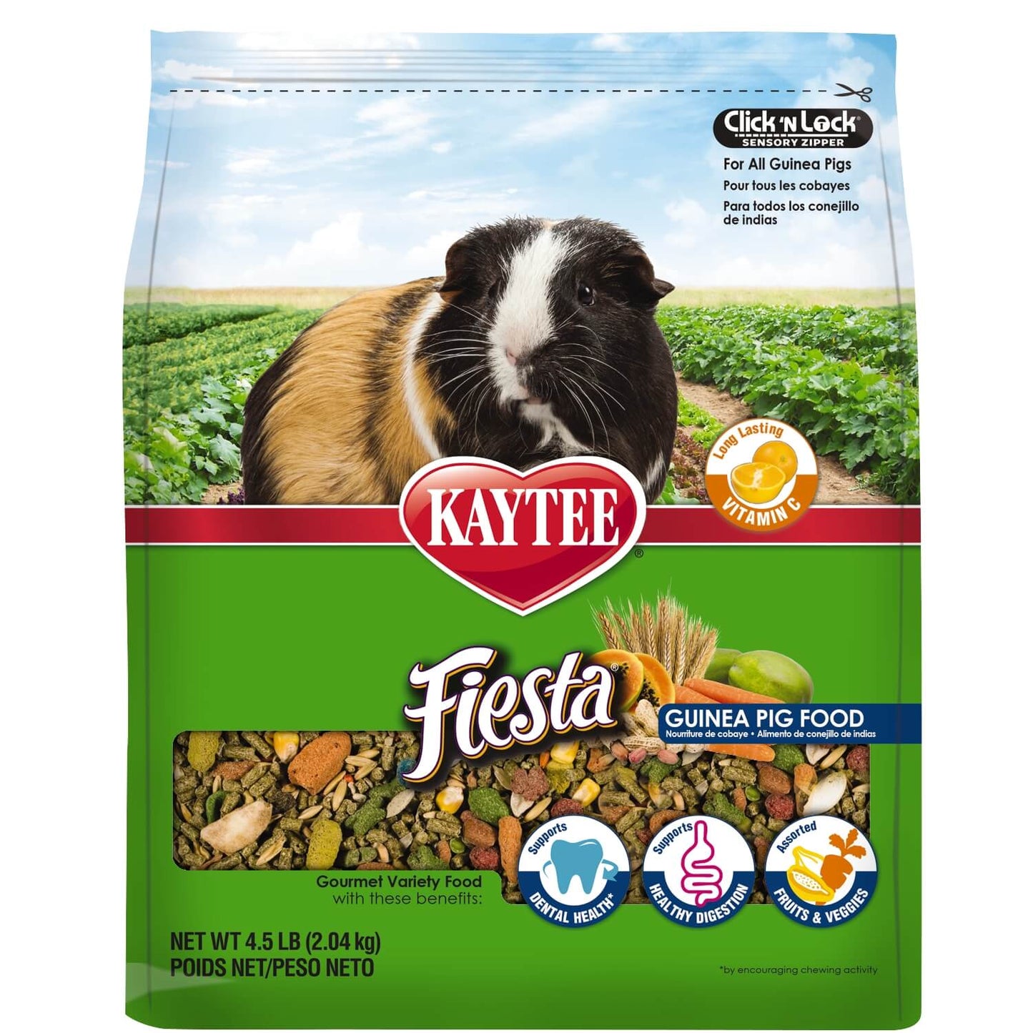 Kaytee Fiesta 4.5-lb, Guinea Pig Food