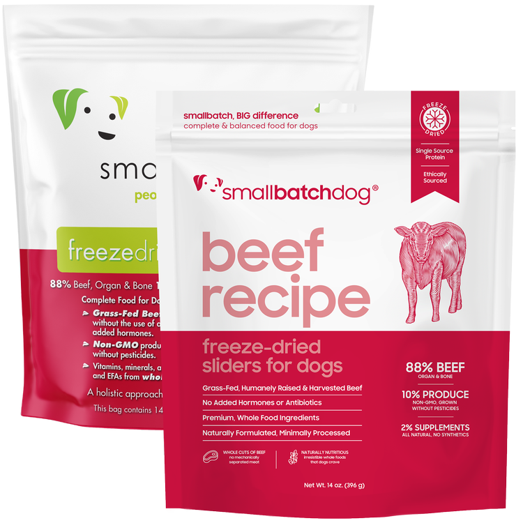 Smallbatch Beef Sliders 14-oz, Freeze-Dried Dog Food