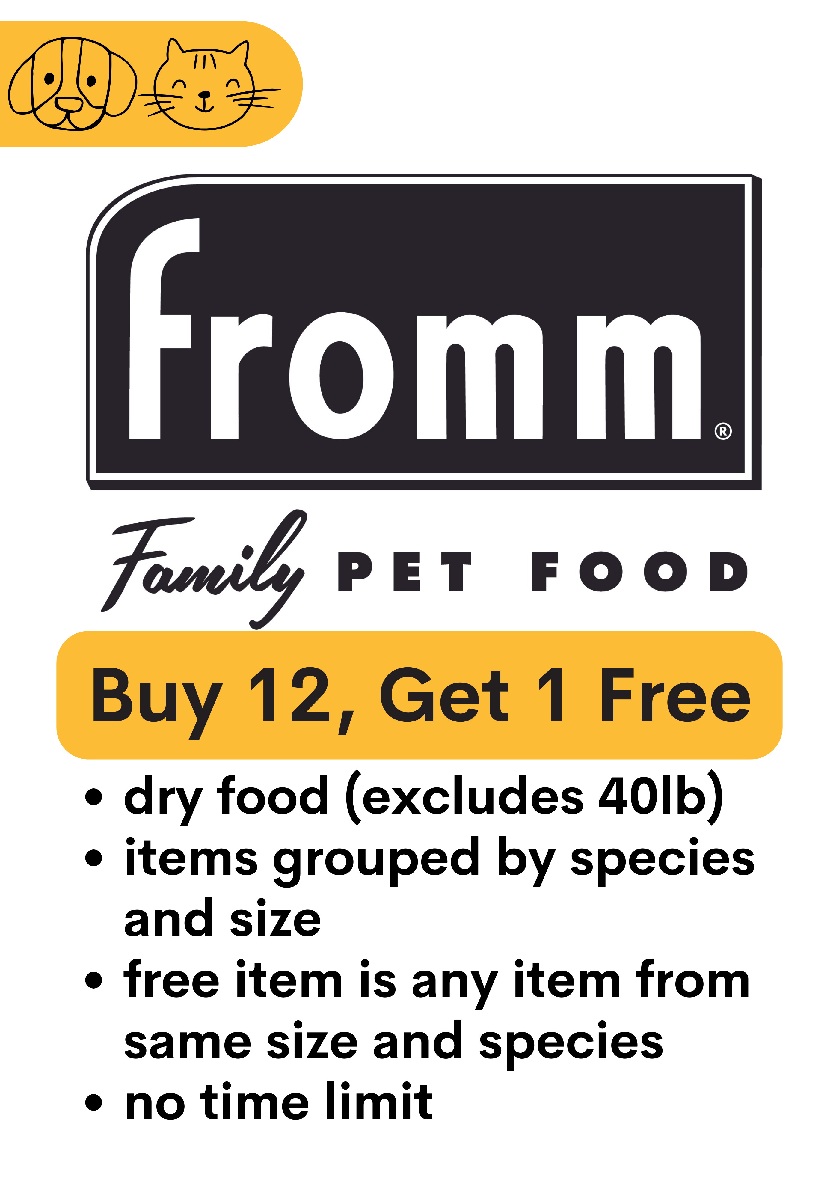 Fromm buy 12 get 1 free best sale
