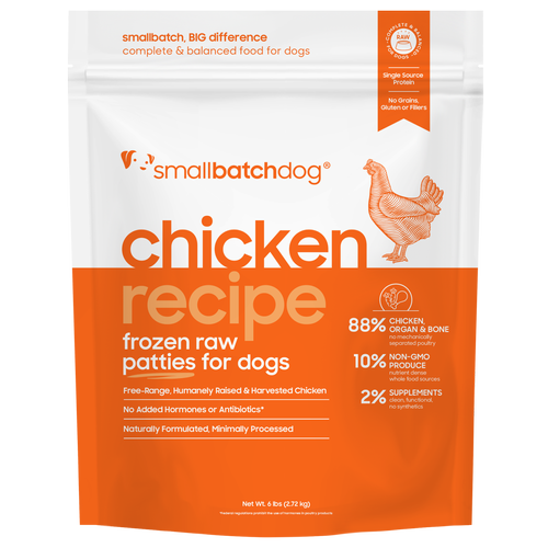 Smallbatch Frozen Raw Dog Food, Chickenbatch
