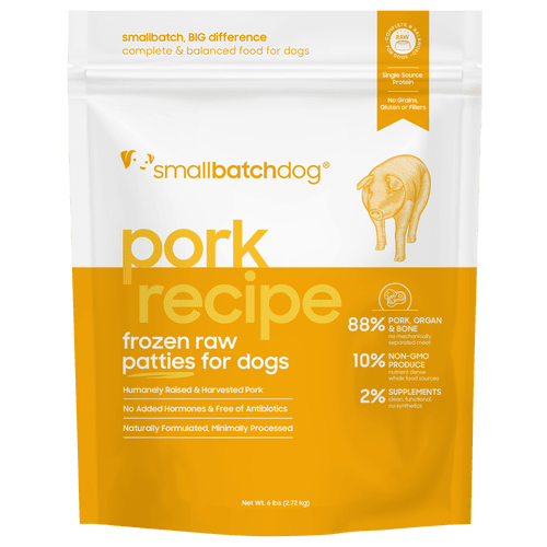 Smallbatch Frozen Raw Dog Food, Porkbatch