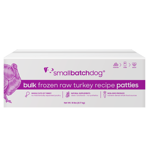 Smallbatch Frozen Raw Dog Food, Turkeybatch