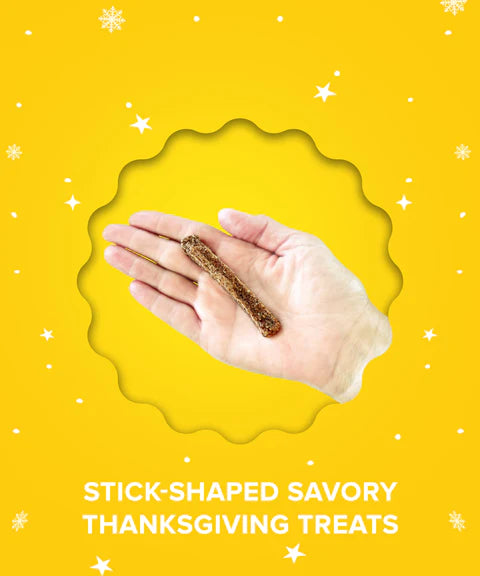 Plato Thanksgiving Dinner Chicken & Pumpkin Sticks Dog Treat, 5-oz Bag