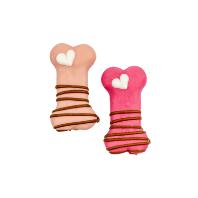 Bosco & Roxy's Dipped Valentine's Bone, Assorted, Dog Treat