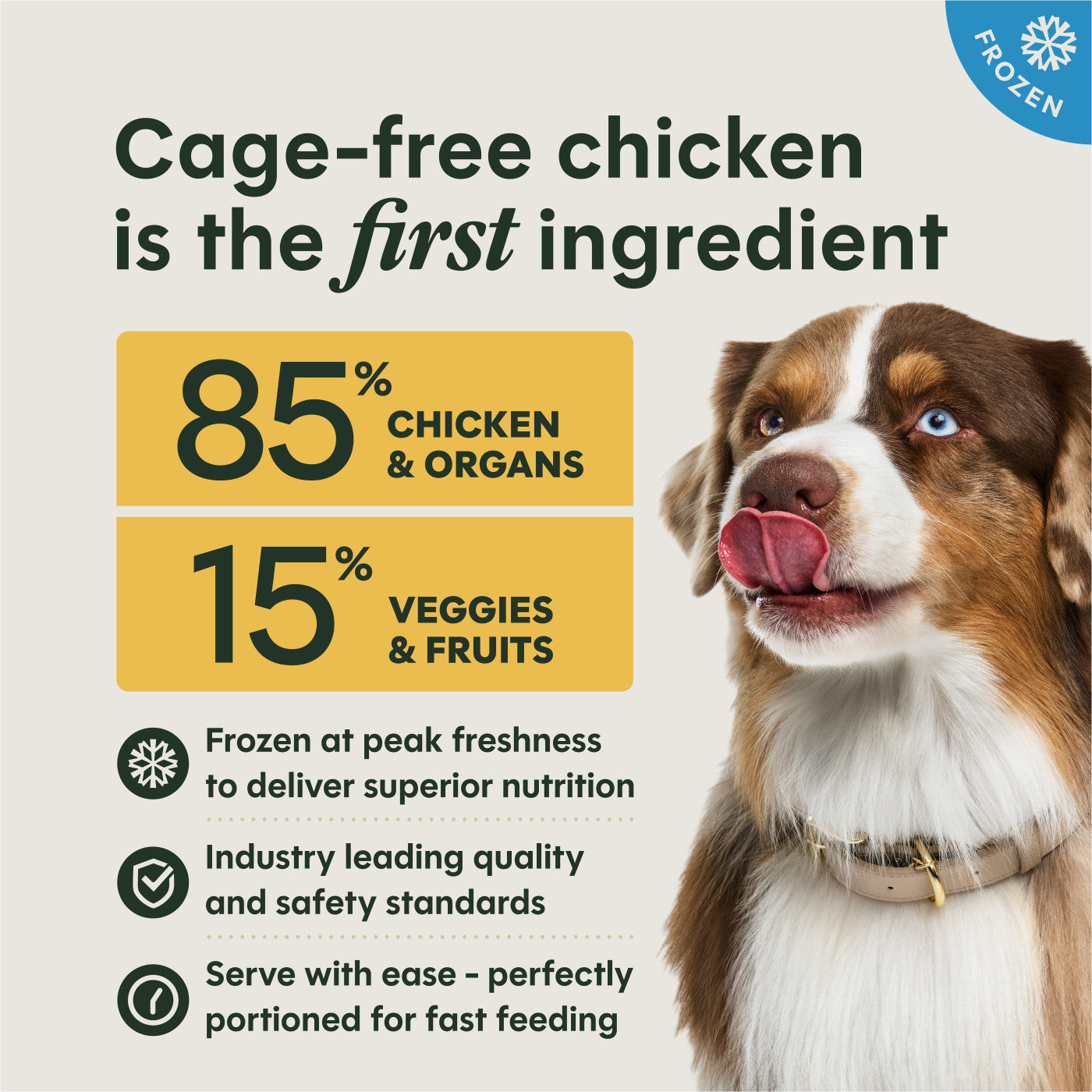 Instinct FreshRaw Medallions Cage-Free Chicken Recipe, Frozen Raw Dog Food