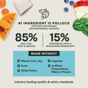 Instinct Raw Freeze-Dried Meals Wild-Caught Alaskan Pollock Recipe, Dog Food